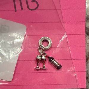 Wine Glass and Bottle Charm